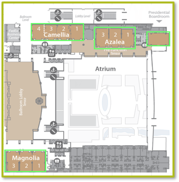 atrium level rooms